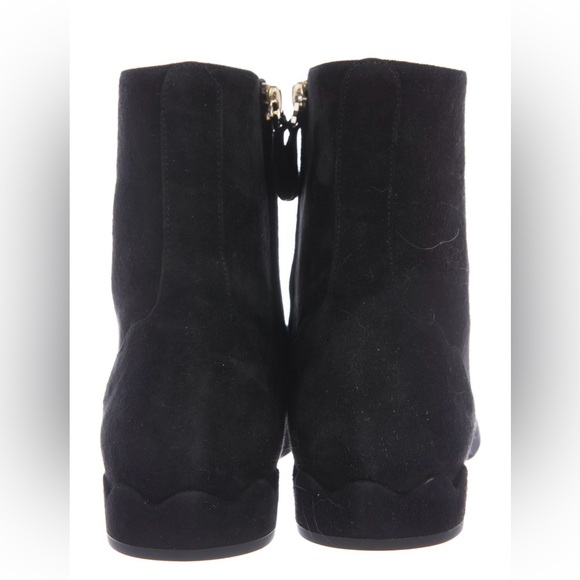 Chloé Suede Scallop Boots - Picture 4 of 4